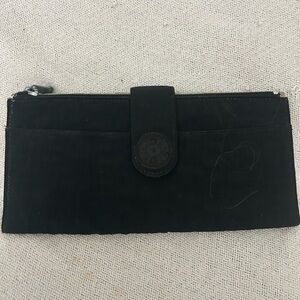 Black Wallet with Snap Closure